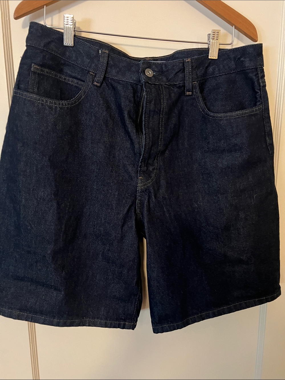 JW ANDERSON Dark Blue Denim Jean Shorts